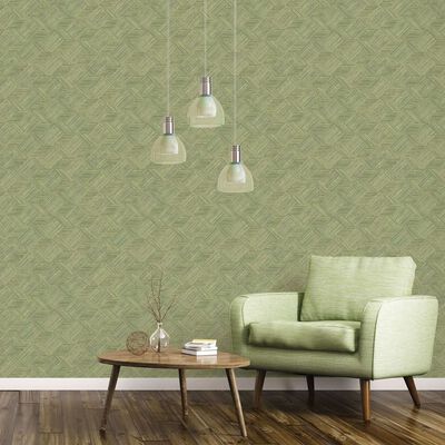 Noordwand Tapeta Evergreen Wicker Natural, zielona