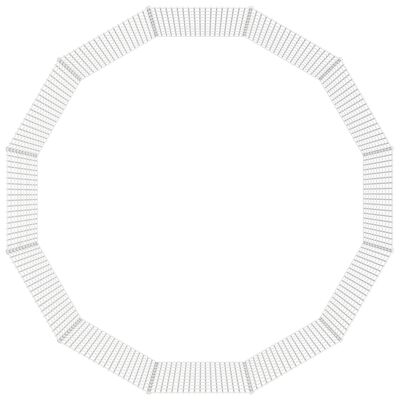 vidaXL Kojec dla zwierząt, 12 paneli, 54x100 cm, galwanizowane żelazo