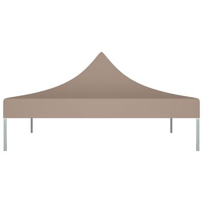 vidaXL Dach namiotu imprezowego, 3 x 3 m, kolor taupe, 270 g/m²