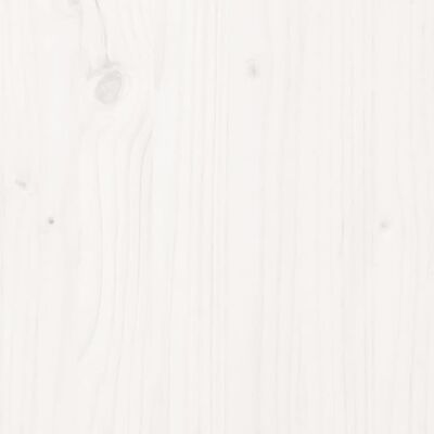 vidaXL Toaletka, biała, 95x50x134 cm, lite drewno sosnowe