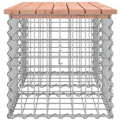 vidaXL Ławka ogrodowa z gabionem, 103x44x42 cm, lite drewno daglezjowe