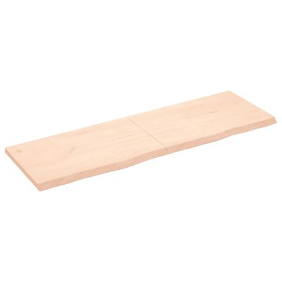 vidaXL Blat stołu, 160x50x(2-4) cm, surowe lite drewno dębowe