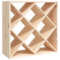 vidaXL Szafka na wino, 62x25x62 cm, lite drewno sosnowe