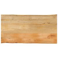 vidaXL Blat stołu, 100x60x3,8 cm, naturalna krawędź, lite drewno mango