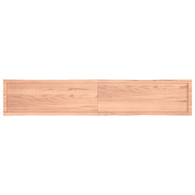 vidaXL Blat, jasnobrązowy 220x40x(2-6) cm drewno z naturalną krawędzią