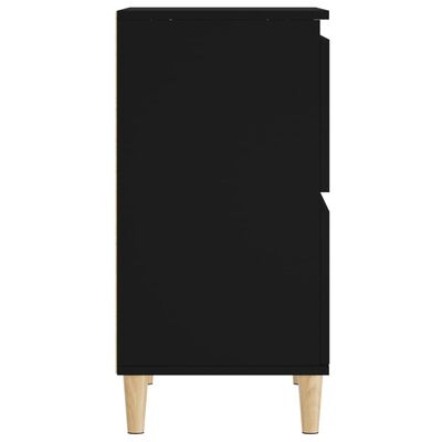 vidaXL Komody, 2 szt., czarne, 60x35x70 cm, materiał drewnopochodny