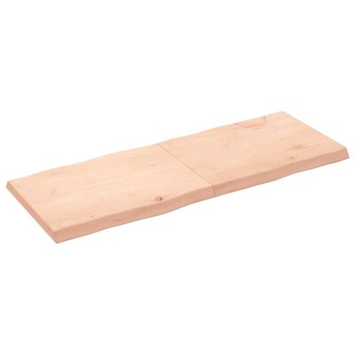 vidaXL Blat stołu, 160x60x(2-6)cm surowy, lity dąb naturalną krawędzią