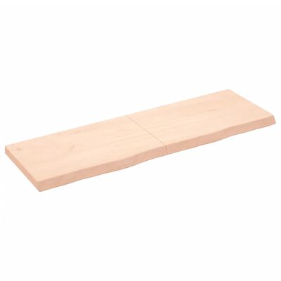 vidaXL Blat do łazienki, 160x50x(2-6) cm, surowe, lite drewno