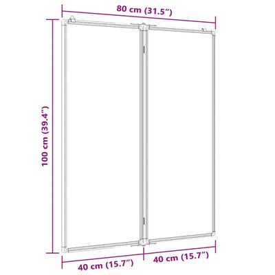 vidaXL Tablica magnetyczna, 80x100x1,7 cm, aluminiowa