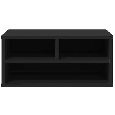 vidaXL Stojak pod drukarkę, czarny, 49x40x22,5 cm