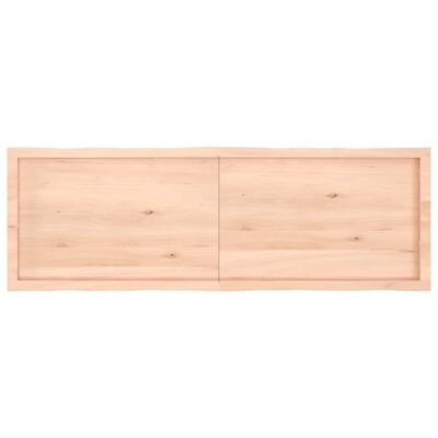 vidaXL Blat stołu, 160x50x(2-4)cm surowy, lity dąb naturalną krawędzią