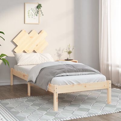 vidaXL Rama łóżka, 75x190 cm, lite drewno