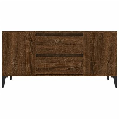 vidaXL Szafka pod TV, brązowy dąb, 102x44,5x50 cm