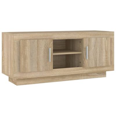 vidaXL Szafka pod TV, dąb sonoma, 102x35x45 cm materiał drewnopochodny