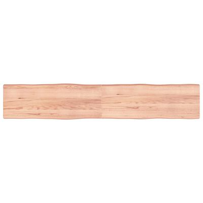 vidaXL Blat, jasnobrązowy 220x40x(2-6) cm drewno z naturalną krawędzią