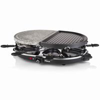 Princess Okrągły grill raclette z 8 patelniami, 1200 W, 162710