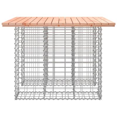 vidaXL Ławka ogrodowa, gabion, 100x102x72 cm, lite drewno daglezjowe