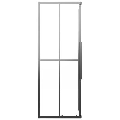 vidaXL Kabina prysznicowa, mrożone szkło ESG, 80x80x180 cm, czarna