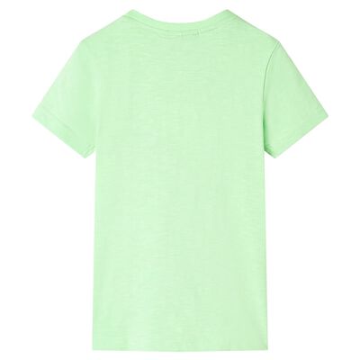 Koszulka dziecięca, neonowa zieleń, 140