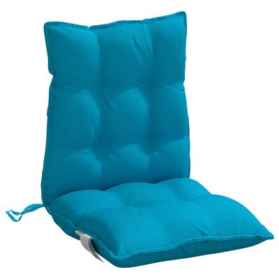 vidaXL Poduszki na krzesła z niskim oparciem, 2 szt., jasnoniebieskie