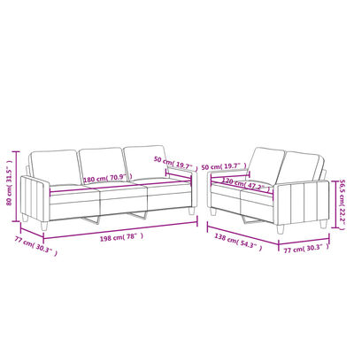 vidaXL 2-osobowa sofa z poduszkami, kremowa, sztuczna skóra