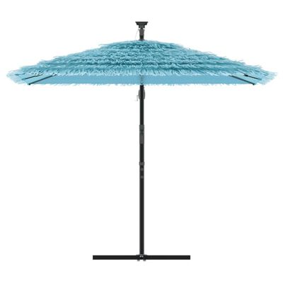 vidaXL Parasol ogrodowy na stalowym słupku, niebieski, 246x246x230 cm