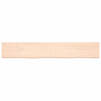 vidaXL Blat do łazienki, 180x30x(2-4) cm, surowe, lite drewno