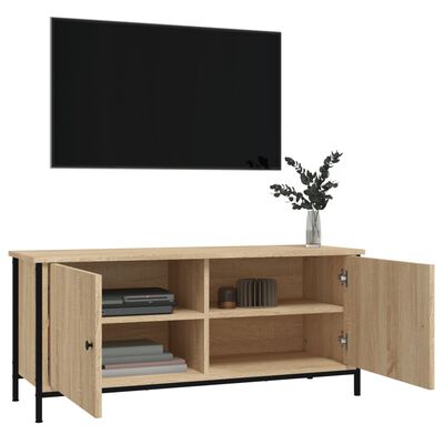 vidaXL Szafka pod TV, dąb sonoma, 102x35x45 cm materiał drewnopochodny