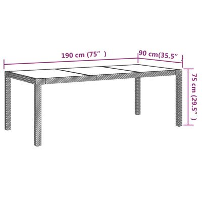 vidaXL 9-cz. zestaw mebli ogrodowych z poduszkami, rattan PE, czarny