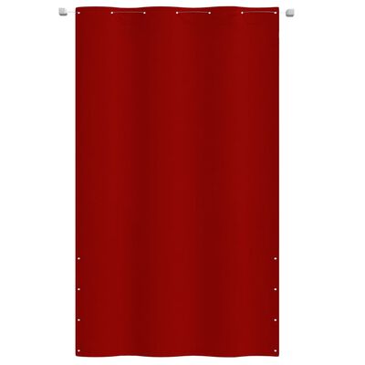vidaXL Parawan balkonowy, czerwony, 140x240 cm, tkanina Oxford
