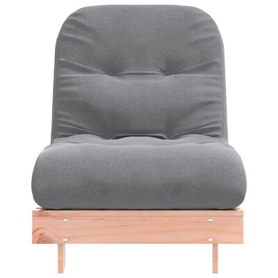 vidaXL Sofa rozkładana typu futon, z materacem, 70x206x11 cm, daglezja