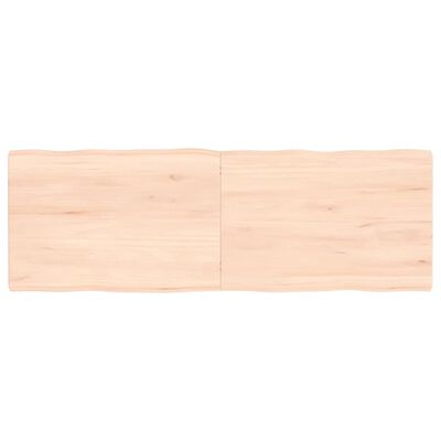 vidaXL Blat stołu, 120x40x(2-4)cm surowy, lity dąb naturalną krawędzią