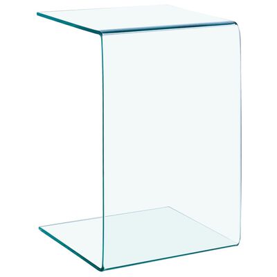 vidaXL Stolik boczny, 40x40x60 cm, szkło hartowane