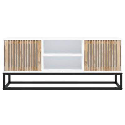 vidaXL Szafka pod TV, biała, 105x30x45 cm, materiał drewnopochodny