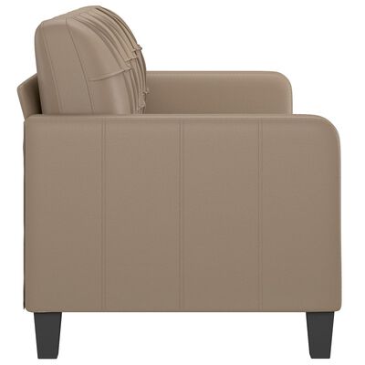 vidaXL 3-osobowa sofa, cappuccino, 180 cm, sztuczna skóra