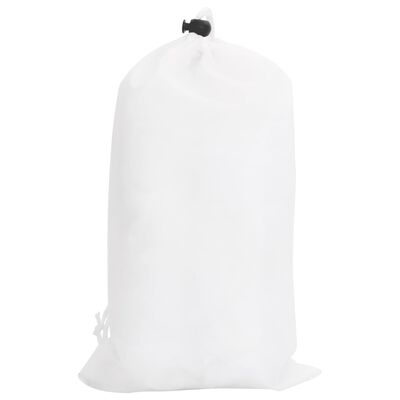 vidaXL Siatka maskująca z torbą do przechowywania, 753x199 cm, biała