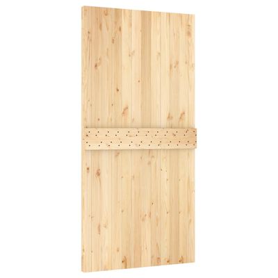 vidaXL Drzwi NARVIK, 100x210 cm, lite drewno sosnowe