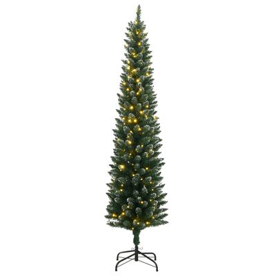 vidaXL Sztuczna, smukła choinka, 150 lampek LED, 120 cm