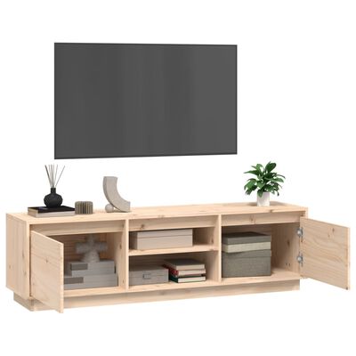 vidaXL Szafka pod telewizor, 140x35x40 cm, lite drewno sosnowe