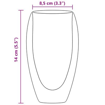 vidaXL Dwuścienne szklanki, 6 szt., 450 ml