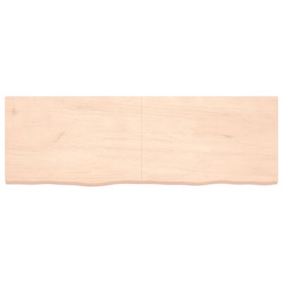 vidaXL Blat stołu, 180x60x(2-4)cm, surowe lite drewno dębowe