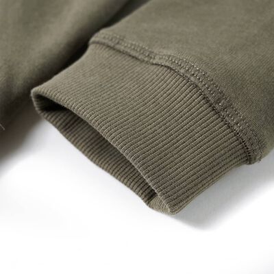 Bluza dziecięca z kapturem, khaki, 140