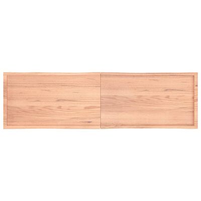 vidaXL Blat, jasnobrązowy 220x60x(2-6) cm drewno z naturalną krawędzią