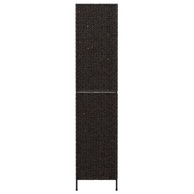 vidaXL Parawan pokojowy, 4-panelowy, czarny, 163x180 cm, hiacynt wodny