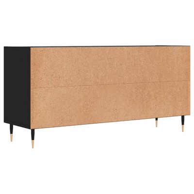 vidaXL Szafka pod TV, czarna, 103,5x30x50 cm, materiał drewnopochodny