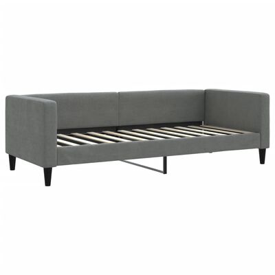 vidaXL Sofa z materacem do spania, ciemnoszara, 80x200 cm, tkanina