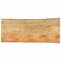 vidaXL Blat stołu, 140x60x2,5 cm, naturalna krawędź, lite drewno mango