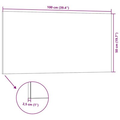 vidaXL Panele ścienne 3D, 5 szt., szare, 100x50 cm, EPS