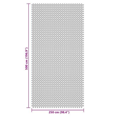 vidaXL Mata podłogowa na kemping, zielona, 5x2,5 m