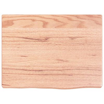 vidaXL Blat do łazienki, jasnobrązowy, 40x30x2 cm, lite drewno